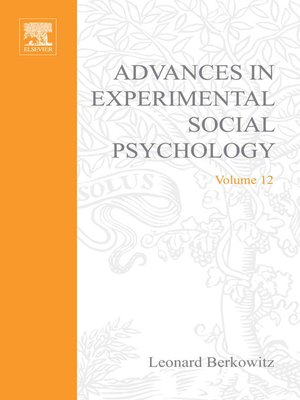 cover image of Advances in Experimental Social Psychology